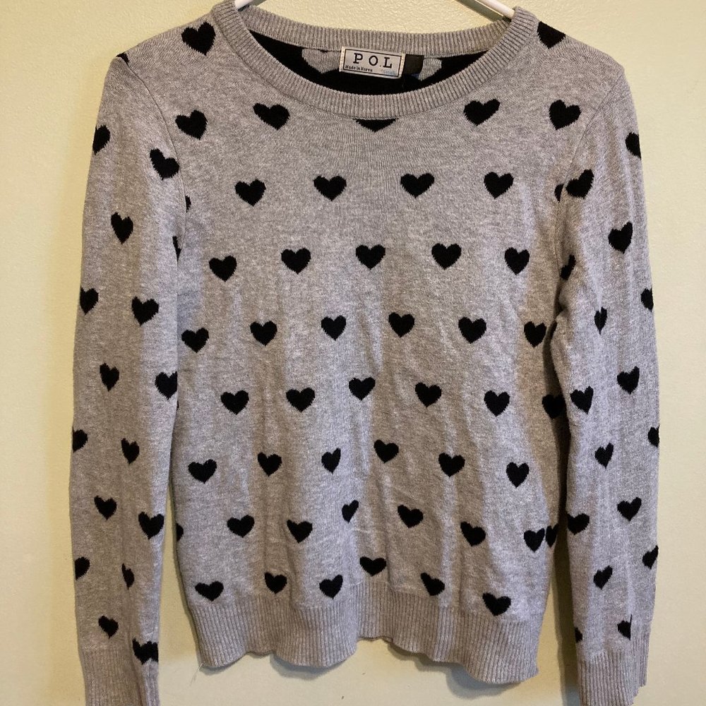 POL Heart Sweater S